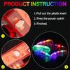 50pcs Glow In the Dark LED Eyeglasses, Multiple Neon Colors Blinds Lampshade Glasses for Christmas, Mardi Gras, Birthday Party