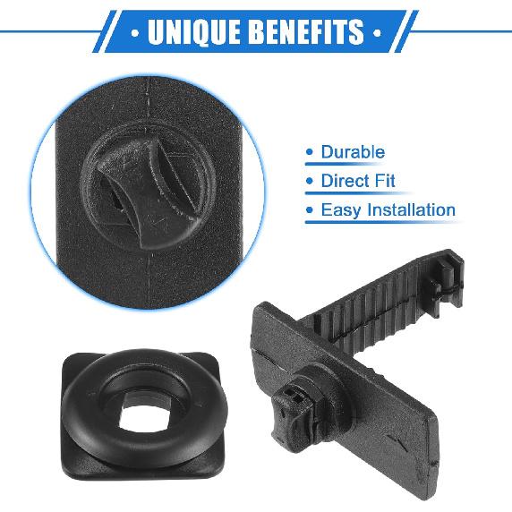 

4 Kits Car Holder Retainer Compatible for Honda for Acura, Durable Anti-Slip Plastic Black Floor Mat Fixing Clips 2