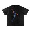 T-shirt en coton surdimensionné lavé à la neige et t-shirt enfant