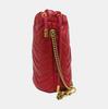 [Pre-Owned] GG Marmont Gold Logo Quilted Drawstring Bucket Bag - Very Good #1RNVQG