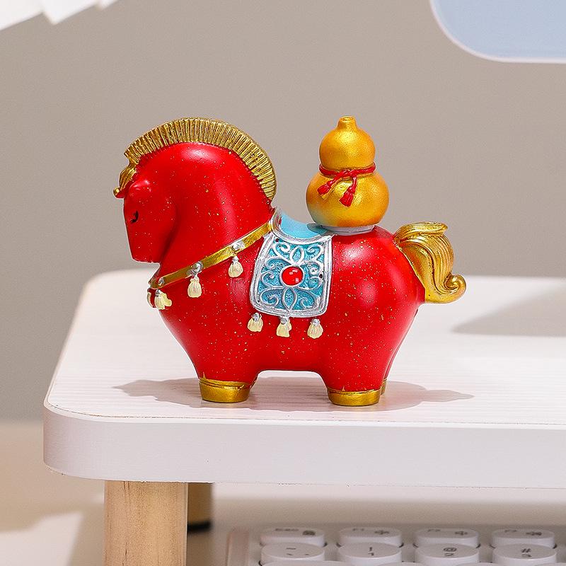 Year of the Horse Zodiac Gift Set: Contemporary Horse Ornament Souvenir