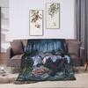 Alien Stage Cartoon Blanket  Warm Soft Plush Throw Blanket For Students Outdoor Flannel Bedspread Bed Cover