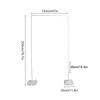 Wedding Arch Backdrop Stand with Base PVC Square Balloon Arch Frame for Wedding Birthday Party Ceremony Decor