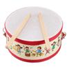 Double Sided Musical Instrument Toys Montessori Wood Kids Drum Toys  Children Preschool