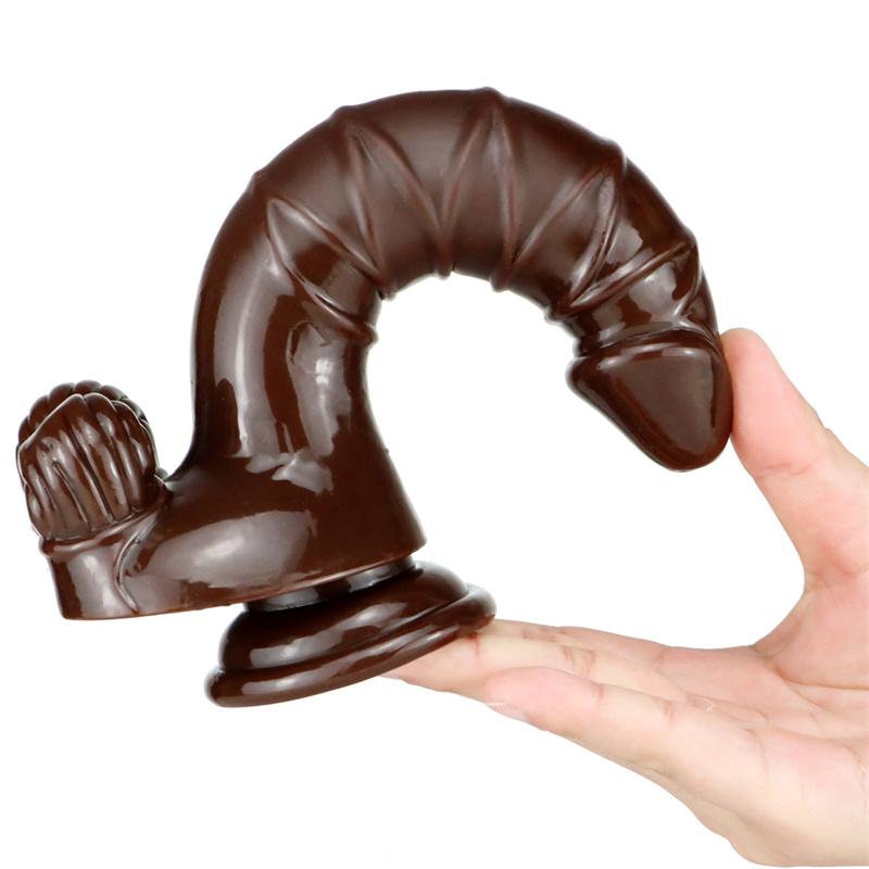 Mini-Ei Weiblich Simulation Penis Kristall Transparent Falscher Penis Weibliches Masturbationsgerät Erwachsenenprodukte