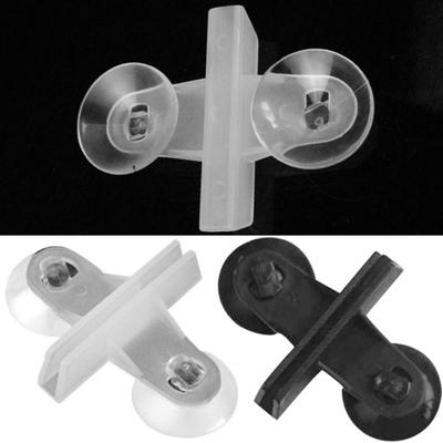4 Pièces Séparateur d'Aquarium Tube à Air Clip Ventouse Support de Feuille Ventouse