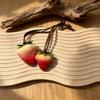 1Pcs Bag Accessories Jewelry 3D Resin Strawberry Bag Charm Cute Keychain Pendant For Phone Lanyard Christmas Gifts