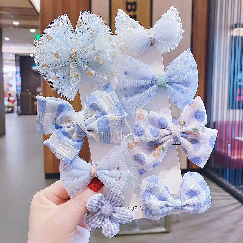 

Дитяча плюшева заколка для волосся Осінь/зима Заколка для волосся для маленької дівчинки Мила дівчинка Головний убір для дівчинки 8pcs