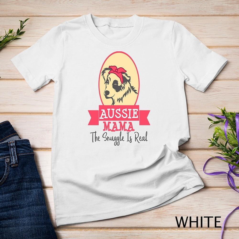 

Dog Australian Shepherd Mom Aussie Gift Rescue Unisex T-shirt S