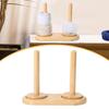 Detachable Base Yarn Storage Rack Vertical Rotating Wooden Yarn Holder  Knitting Organizer