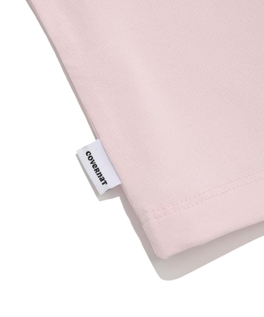 COVERNAT WOMAN Cooper Logo Ice Crop T-Shirt Light Pink