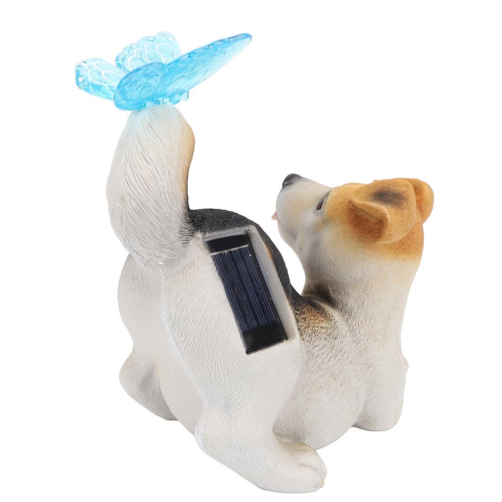 Solarna Ozdoba Ogrodowa Statuetka Dekoracja Ozdoba Trawnikowa Rzeźba z Żywicy Światło Solarne na Patio