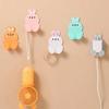 New Wall Plug Holder Door Key Bag Hanger Hook Wall Adhesive Kitchen Cute Organizer Rack Cellphone Charging Stand Wall Decor Hook