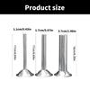 3Pieces Stainless Steel Sausage Filler Tubes Sturdy Meat Stuffer Funnel for Efficient Homemade Sausage Production