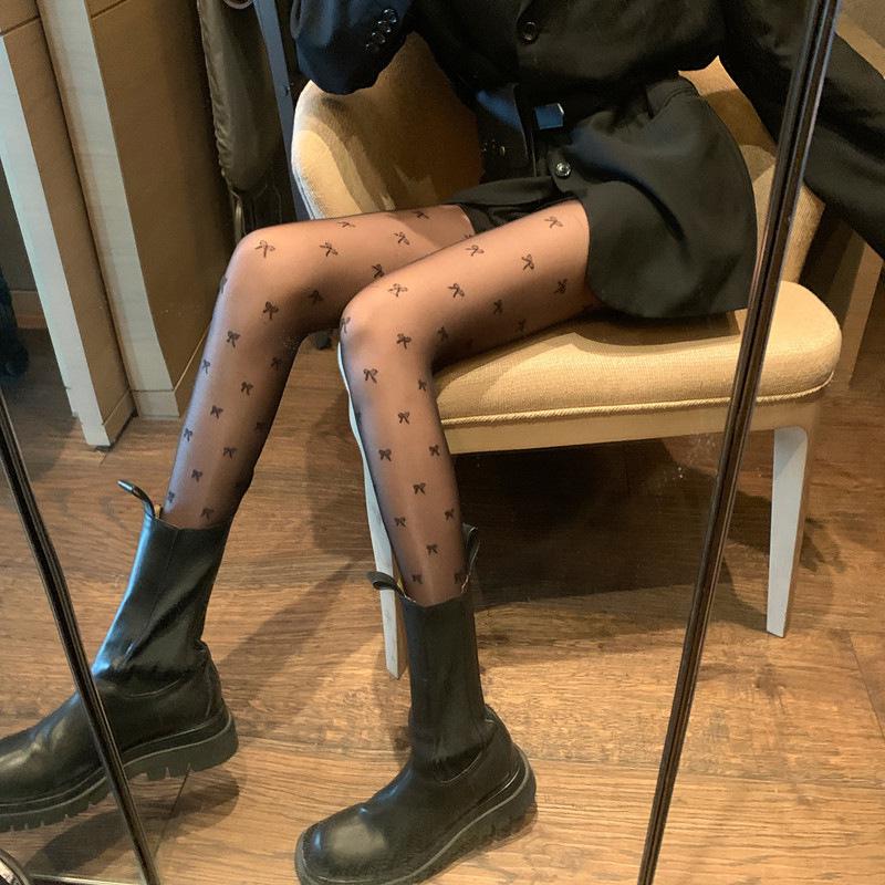 

Прозрачные утягивающие черные колготки: Японский стиль для женщин (Весна/Лето/Осень) One Size чёрный