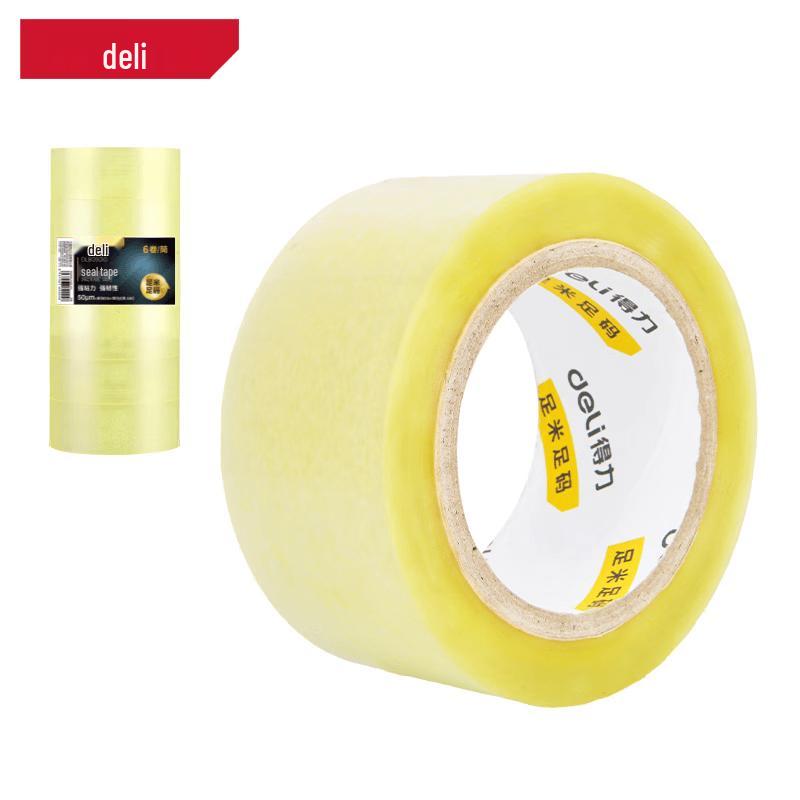 Клейкая лента Deli Strong для упаковки, 6 рулонов