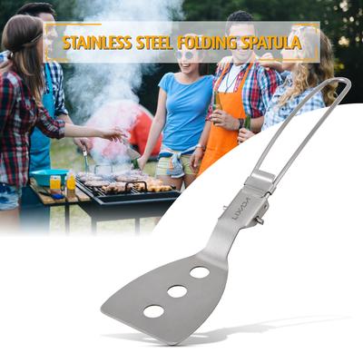 Lixada Spatola Pieghevole in Acciaio Inossidabile Giravivande Accessori per Cucinare in Campeggio all'Aperto