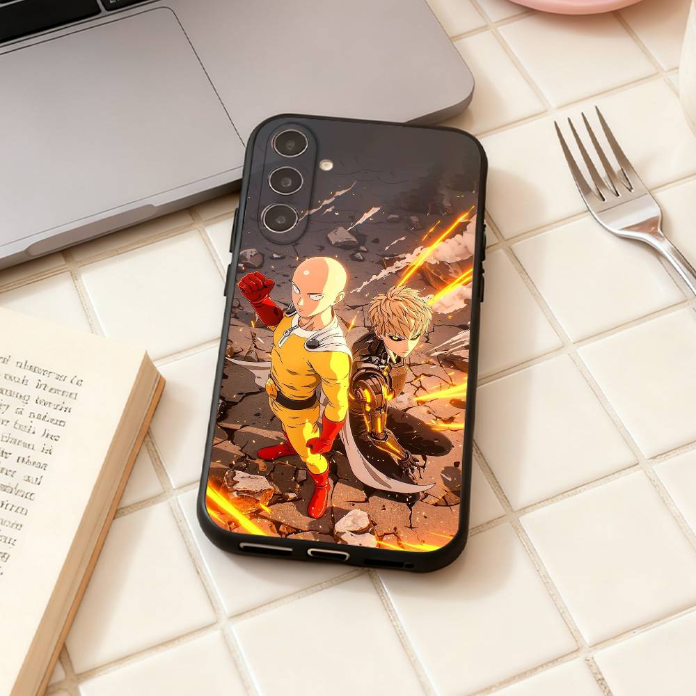 O-One Punch Man Anime Phone Case For Samsung Galaxy A73,A72,A71,A70,A53,A52,A51,Others Soft Black Shell