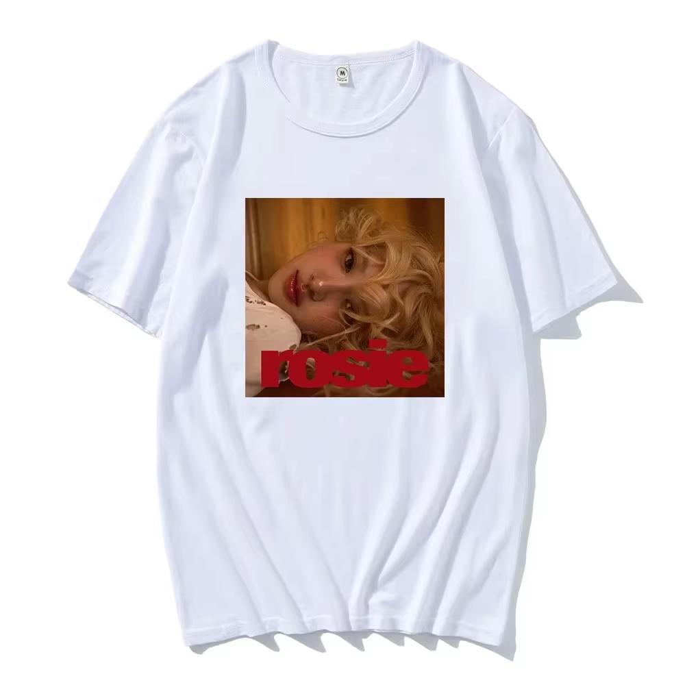 Rosé New Album Number One Girl Same T Shirt Menwomen Clothing Harajuku Tops Y2k High Quality Suitable For Both Men And Women
