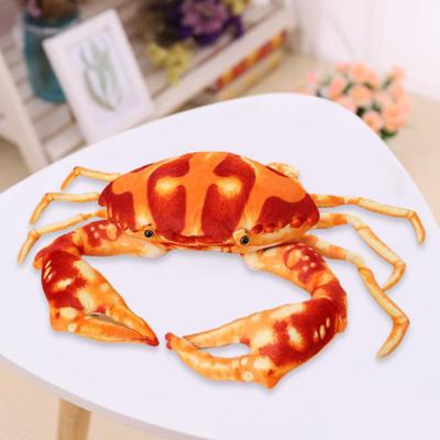 Krabí plyšový polštář Chlupatý Ornament pro panenku Pohodlné Nádherné Vycpané Mořské Zvířátka Hračka pro chlapce Dárek pro dívky