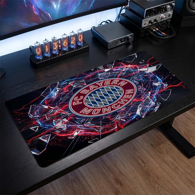 Tappetino per Mouse Grande Stampato Bayern Monaco, Tappetino Morbido in Gomma Antiscivolo per Scrivania da Gioco per Ufficio Laptop Computer Decorazione