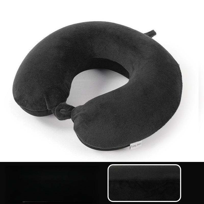 Memory Cotton U-shaped Pillow Cold and Warm Two-sided Neck Pillow Travel Portable Aircraft Pillow Office Nap Neck Pillow
