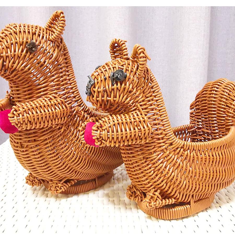 Cesta de Armazenamento Cesta de Frutas Estante de Mesa de Centro para Sala de Estar Criativa Moderna Casa Plástico Cestas de Vime Decorativas de Mesa