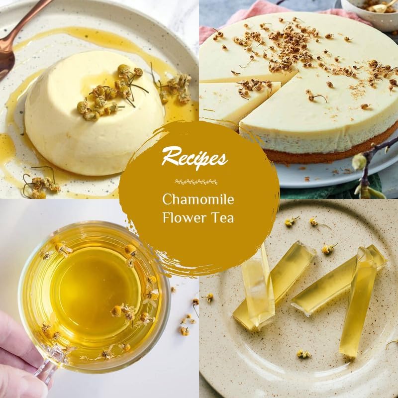 BLUE TEA - Chamomile Tea - 30 G - 30+ Cups | SLEEP & RELAXATION | Herbal Tea - Caffeine Free - Flower Based - Non-Bitter | Reusable Pet Jar