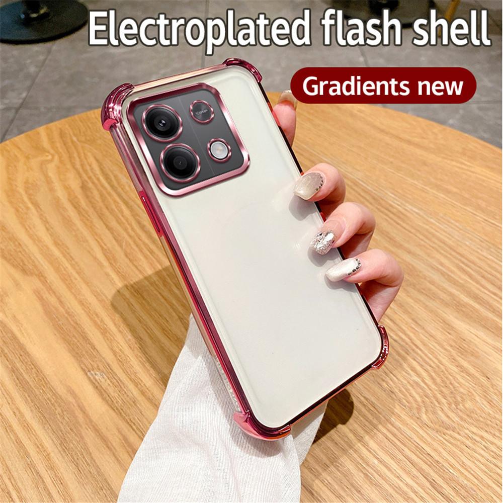 Luxury Glitter Case For Xiaomi Redmi Note 13 12 11 10 Pro 9S Note 11S 13 13C 12 12C 10 10C Shockproof Soft Silicon Plating Cover
