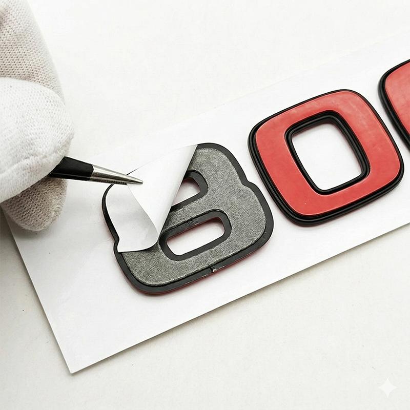 3D 800 Emblem Car Rear Trunk Badge Sticker Fender Decal Logo For Benz W463 G63 W213 Auto Styling Accessories