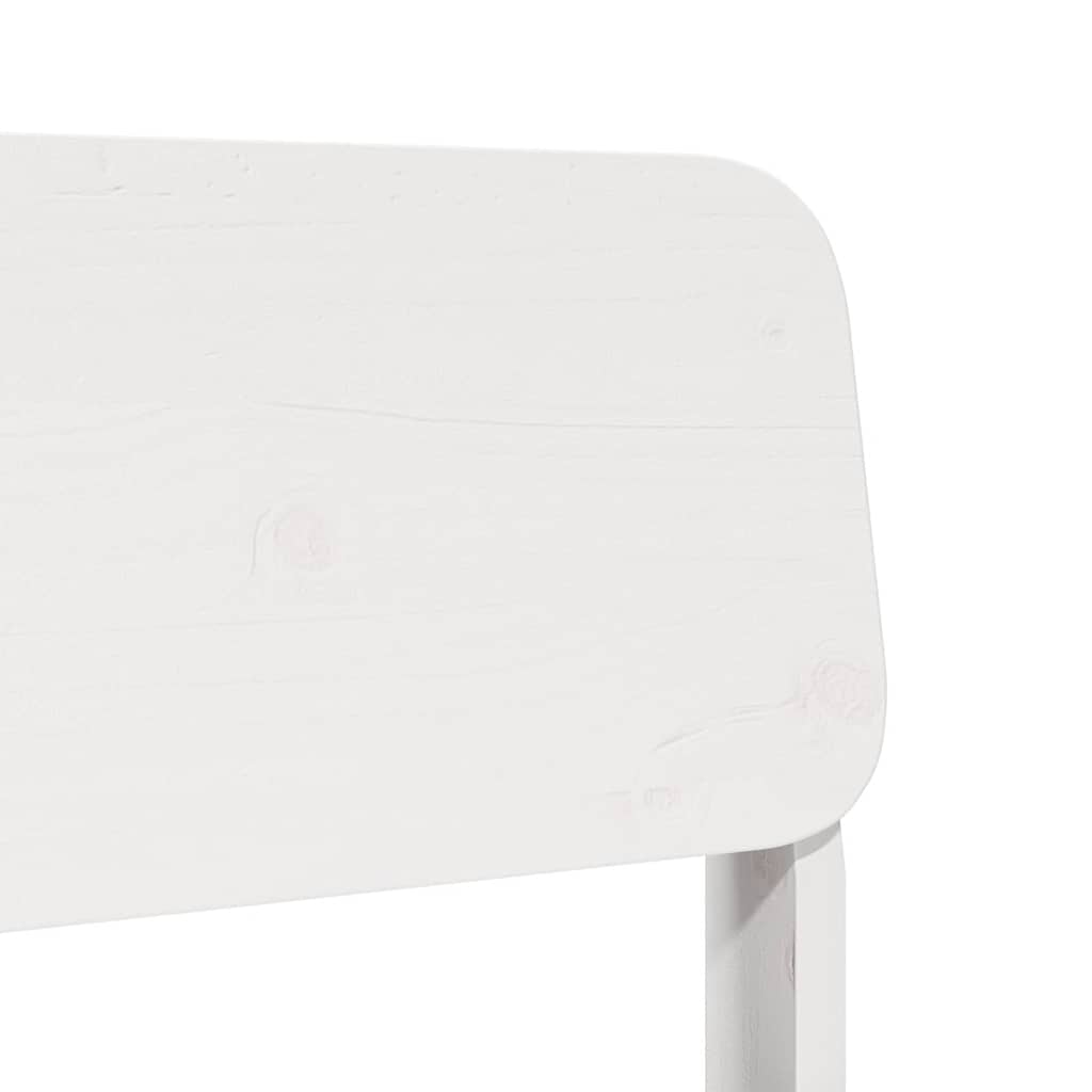Garden Chair White 60x52.5x72 cm Solid Pine Wood
