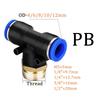 5 Stück 4mm 6mm 8mm Pneumatik-Luftfitting PL/PB/PC/PCF/SL Gewinde 1/8" 1/4 3/8 1/2 Gerade Schlauchfittings Rohr Schnellverbinder