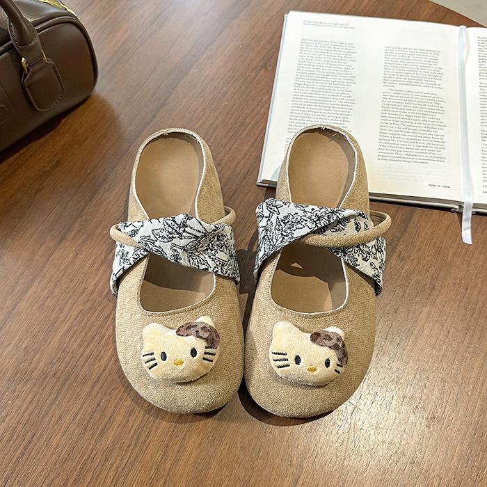 

Cute Birkenstock shoes bag head half slippers women s outer wear 2025 autumn new thick sole inner height increase Mary Jane Birkenstock shoes 40 хаки