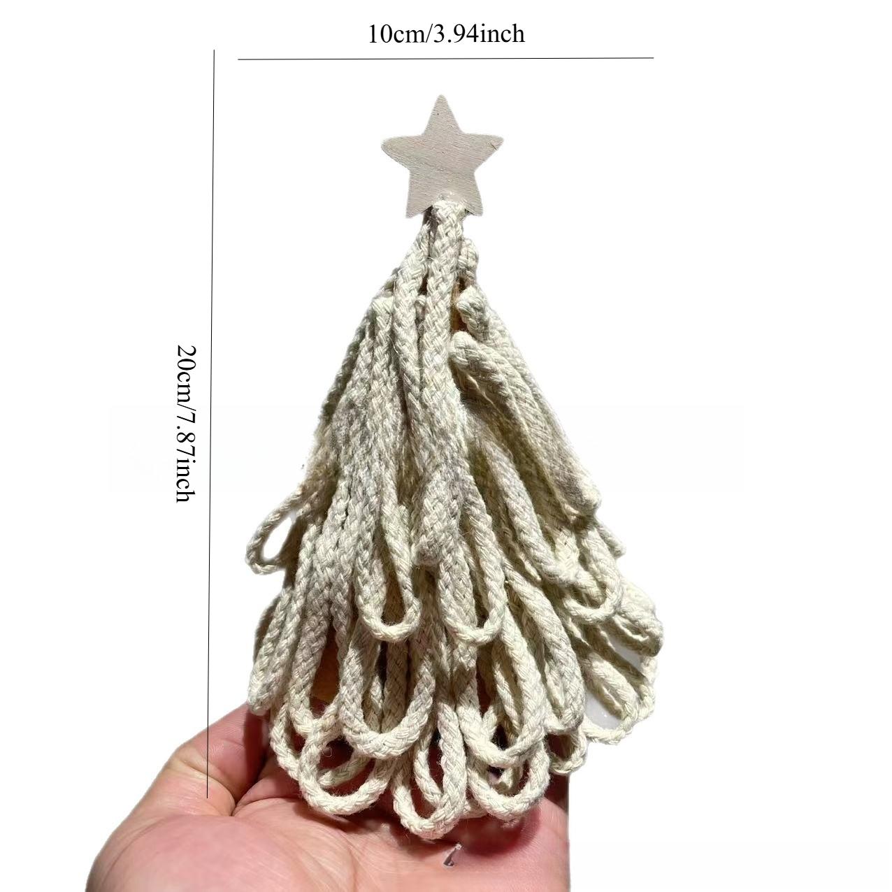 

1 piece of cartoon hand-woven Christmas tree desktop decoration ornaments Christmas simulation Christmas tree 20*10