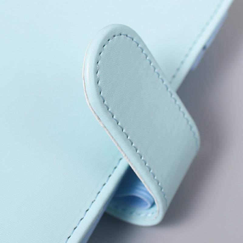 Practical 6 Ring Binder Planner Notebook Cover A5/A6 Refillable Loose Leaf Journal Notepad Cover Waterproof for Girls