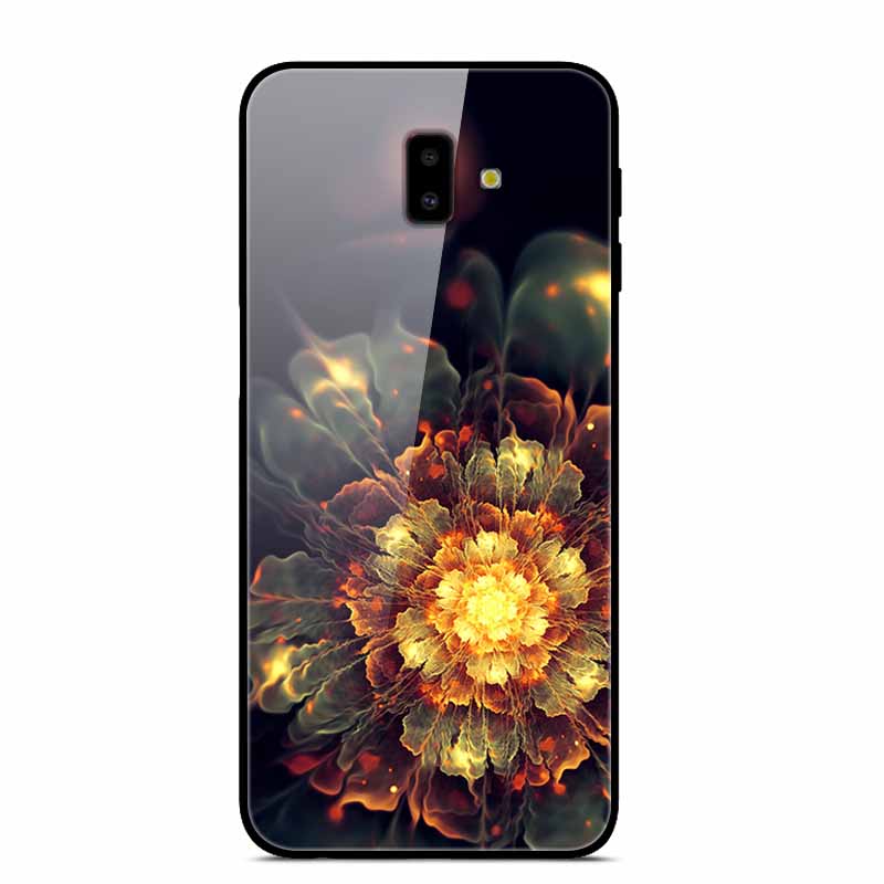 For Samsung J6 Plus Cases J4Plus J8 2018 Fashion Tempered Glass Hard Back Case For Samsung Galaxy J8 2018 Cover J6 J4 2018 Funda