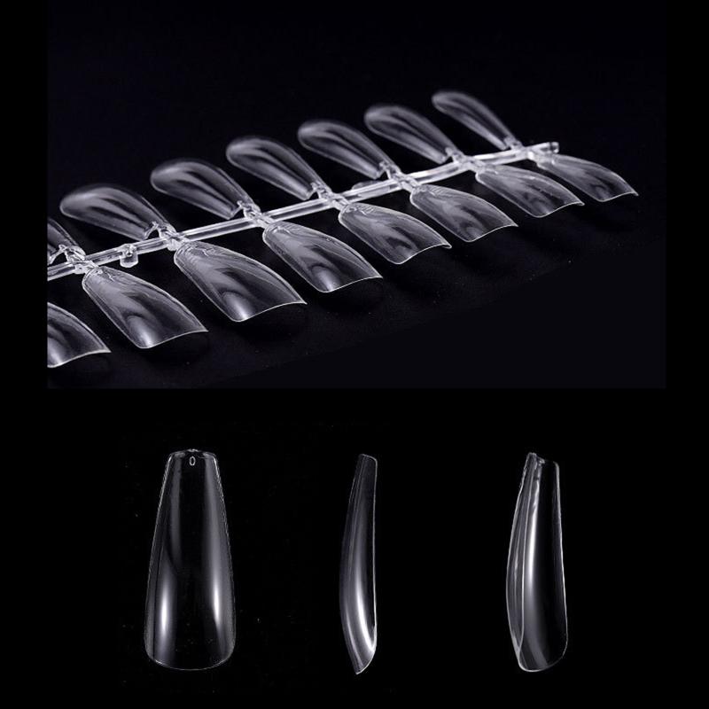 Kit de 240 buc Extensie pentru unghii false Sfaturi ușoare ultra-subțiri pentru unghii Uv Gel Lac Mucegai de construcție rapidă