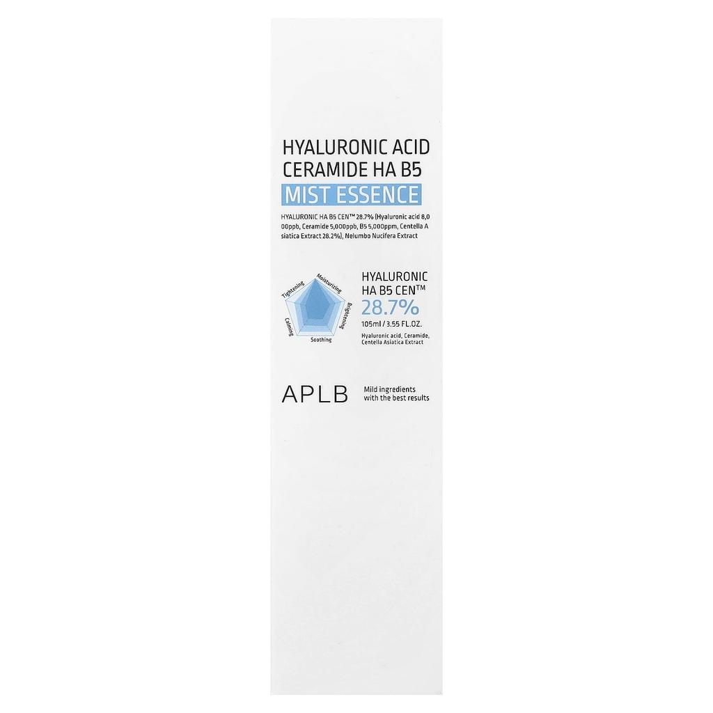 APLB Hyaluronic Acid Ceramide HA B5 Mist Essence, 105ml (3.55 Fl Oz)