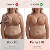 Women's Deep, Bra No Rim Comfort Bra Support No Rim Bra, Shirt Gather Bra