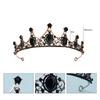 Elegant Rhinestones Crowns Hair Accessory Theater Costume Props Lightweight Metal Bridal Party Headpiece
