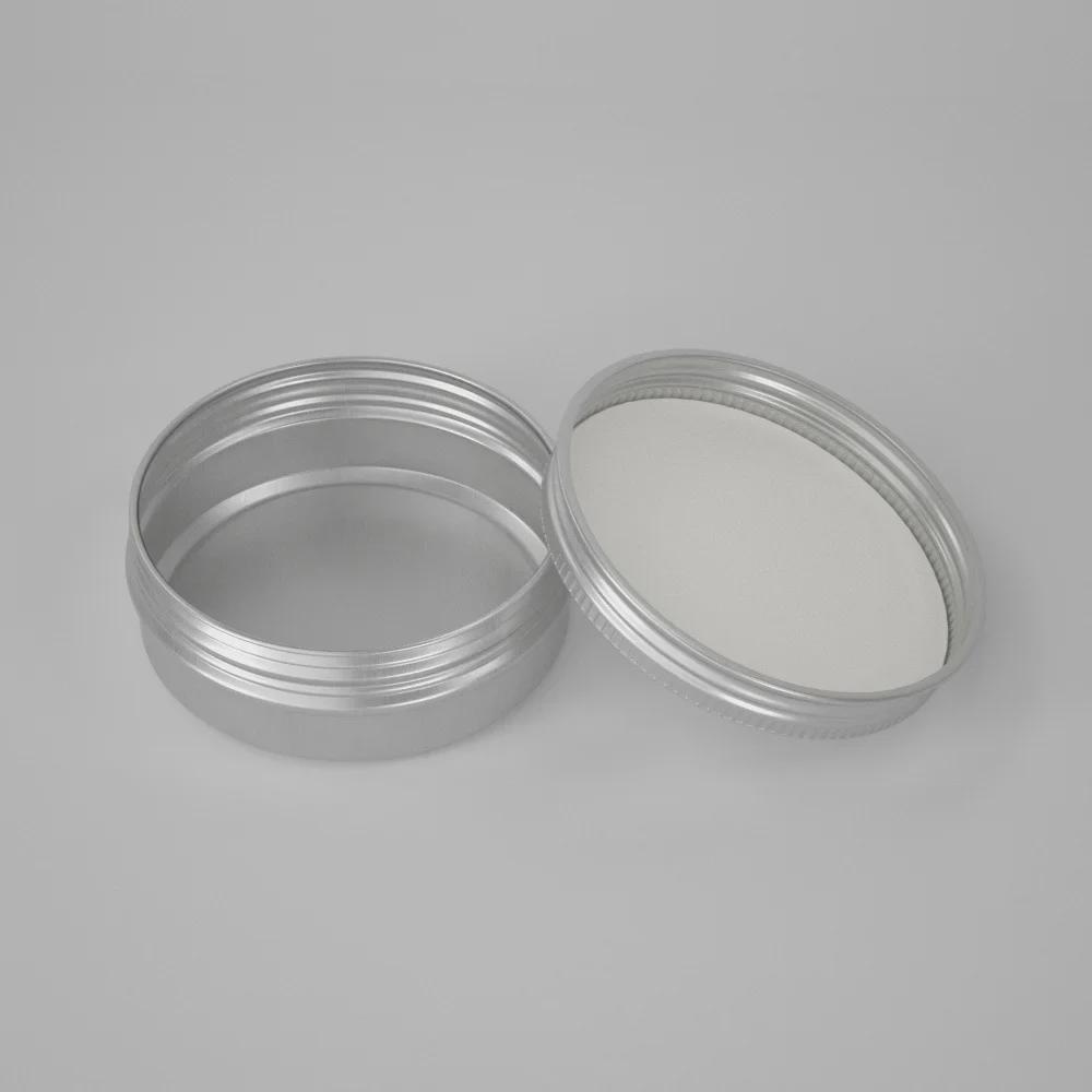 60ml Ahşap Desenli Alüminyum Kozmetik Krem Kutusu, 68*25mm Mühürlü Ambalaj, 60g Merhem Metal Kutu.