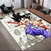 Dragon Ball Kid Goku Anti-Slip Floor Mat, Rectangular Carpet for Living Room, Game Room & Bedroom