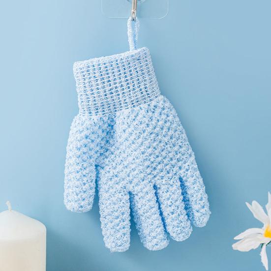 1 Pair Exfoliating Bath Scrub Gloves Double-Sided Design Gentle Deep Exfoliation Skin Care Scrubbing