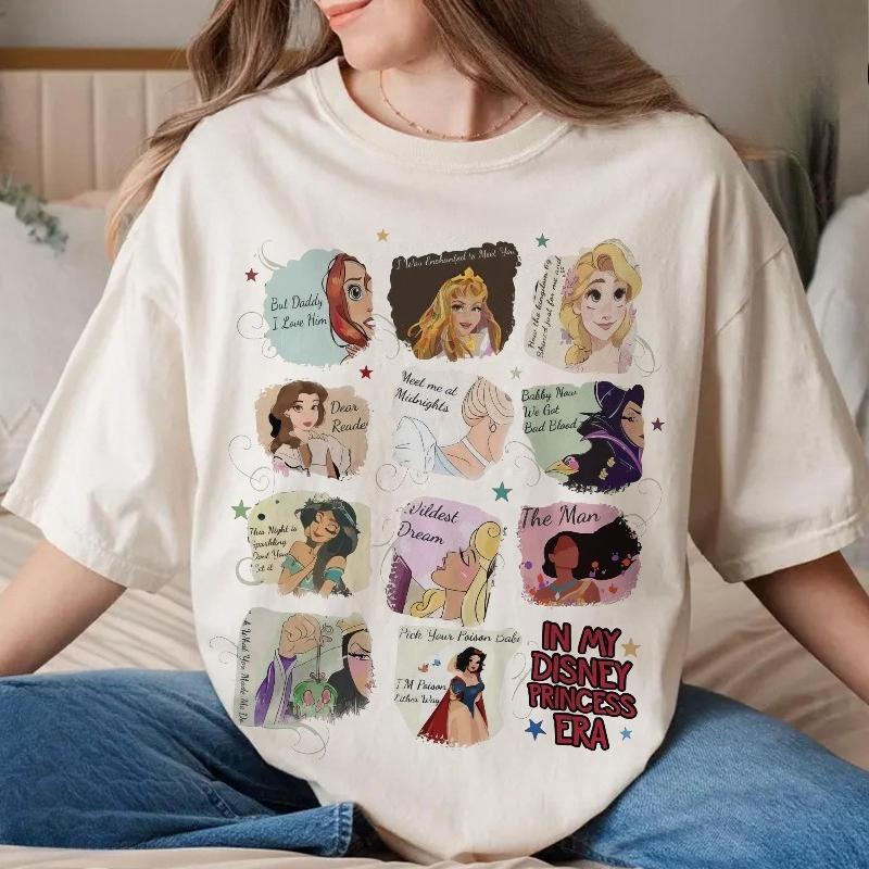 Retro in My   Princess Era Shirt   Girls Trip Shirts Princess Matching Tee   Family Trip Shirts S