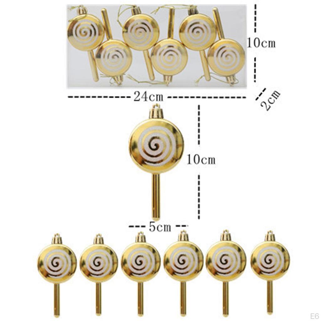 6 Pieces Christmas Tree Ball, Ornaments Baubles, Xmas Hanging Decoration for Festival