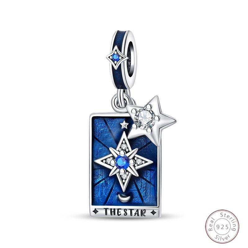 Copper Charms Bead Sun Moon Stars Magic Tarot Charm Pendants Fit Original Bracelets Women Fine Jewelry Accessories