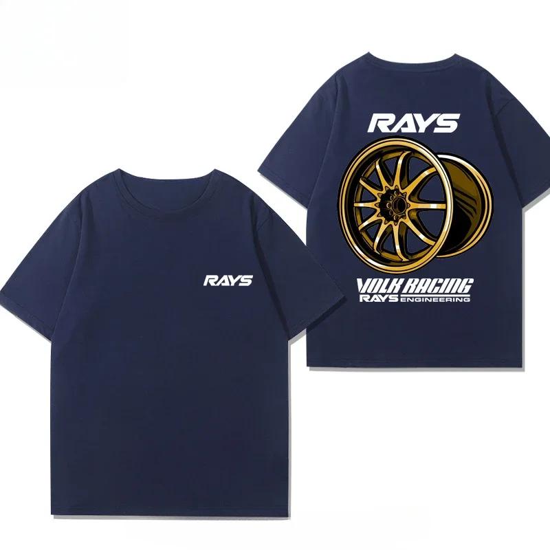 

Футболка с коротким рукавом и принтом японского Ray Wheel Modified Car Jdm 2025 года, мужская и женская футболка, высококачественная футболка для мотоциклистов XXXXXL