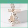 Alloy Cats Rhinestone Creative Eye Stone Butterfly Brooch Fashionable And Simple Womens Clothing Chest Flower Accessories