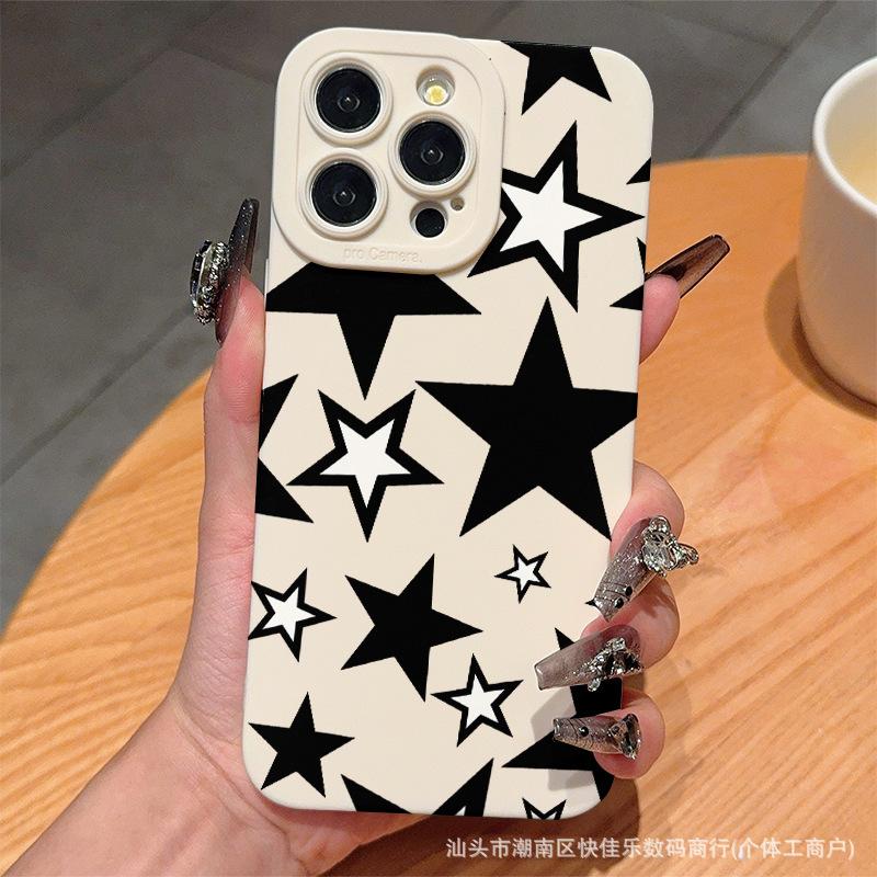 Pentagram Star for Apple 15 Mobile Phone Case iPhone13/14Pro Niche 17 Anti-drop 11Promax Soft 16