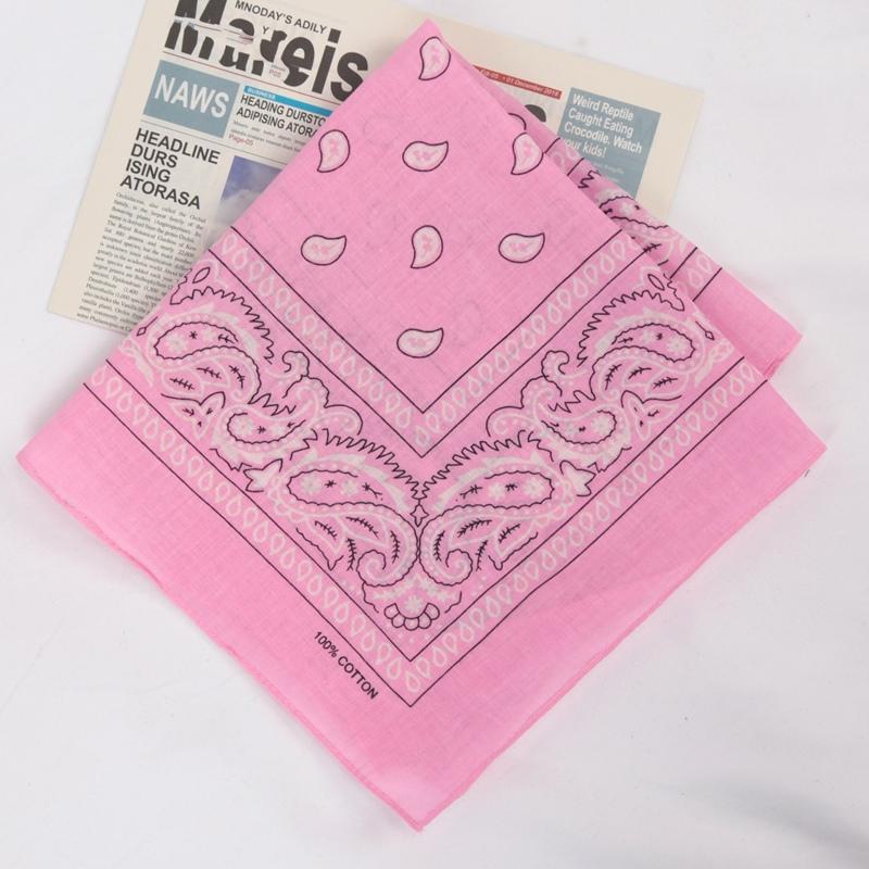 Unisex Cotton Bandana Kerchief Hip Hop Black Hair Band Neck Scarf Sports Headwear Wrist Wraps Head Square Scarves Handkerchief